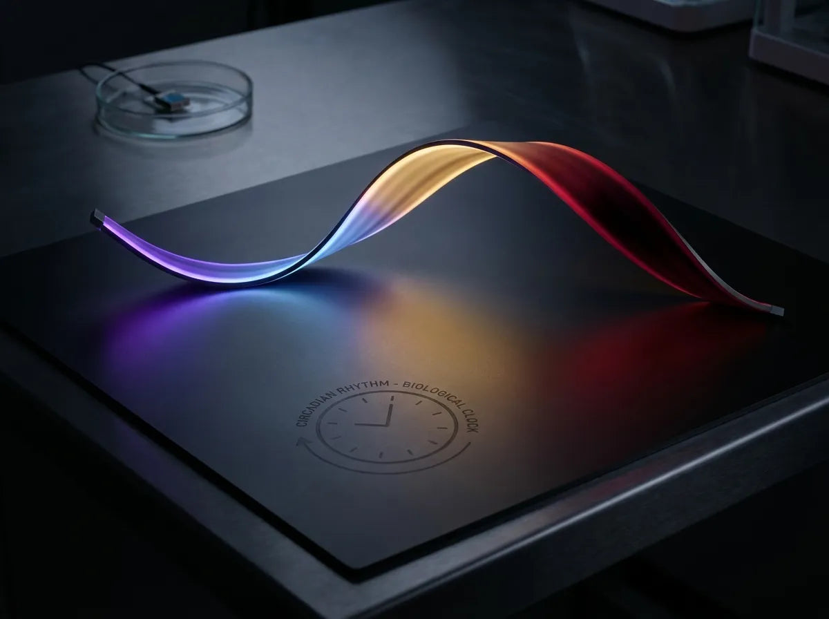 Circadian wave of colored light