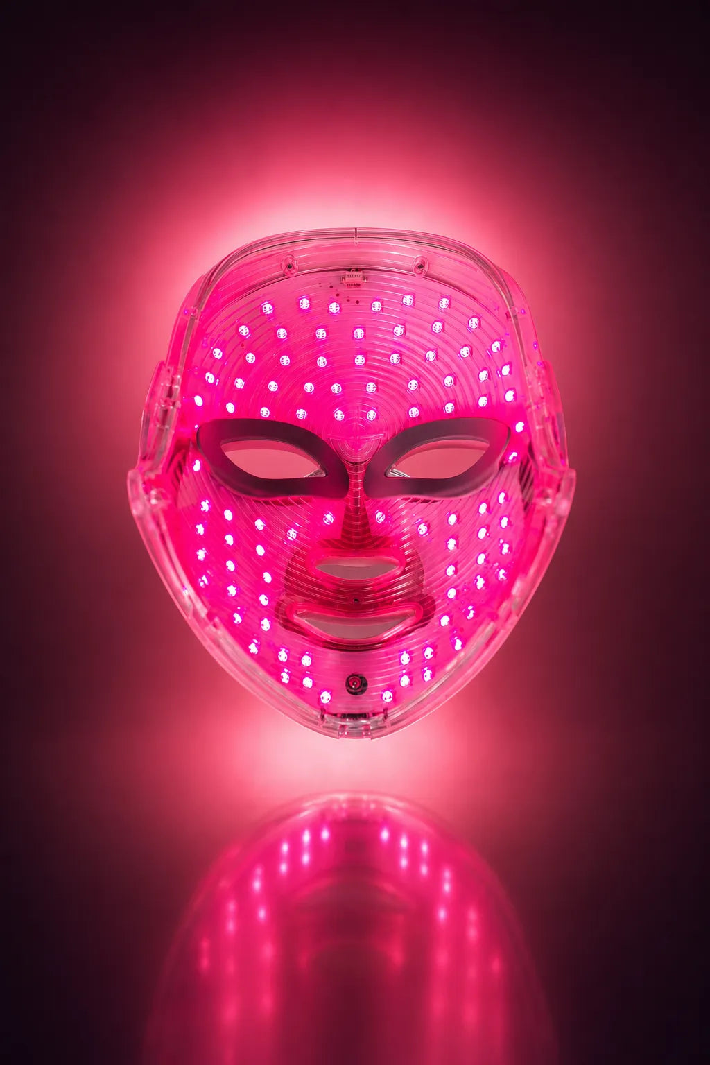 redPINK mask being worn