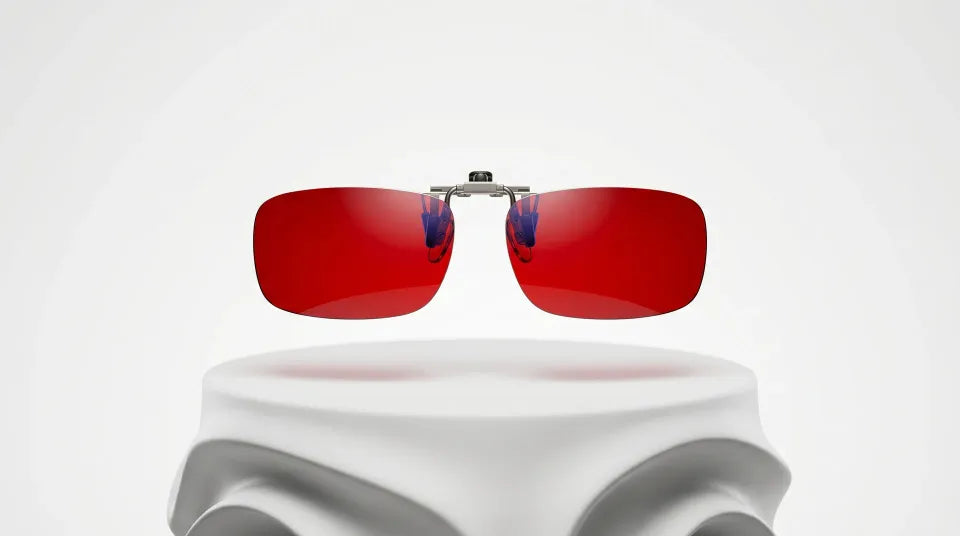 Red clip-ons
