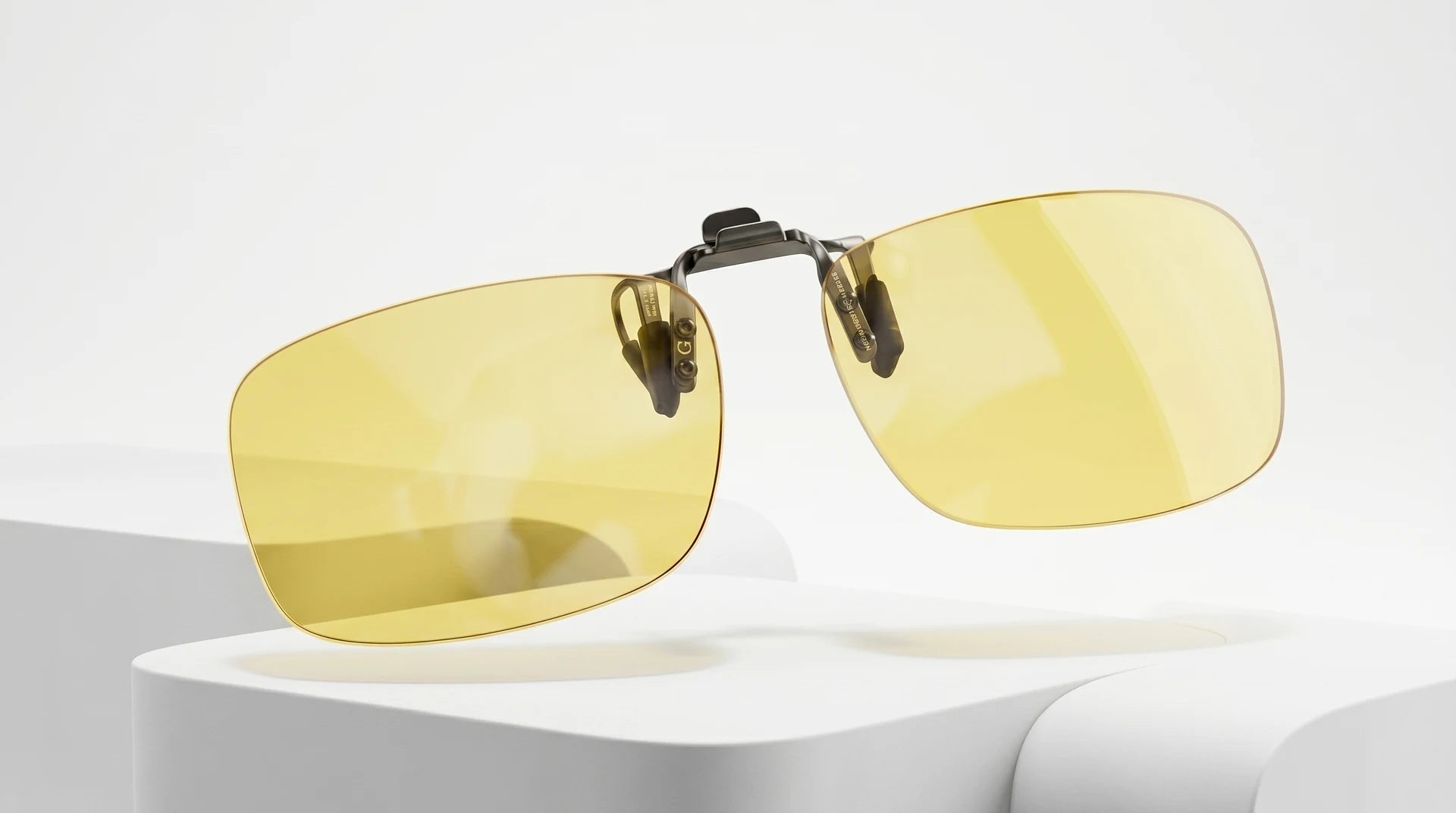 Yellow blue-light-blocking glasses